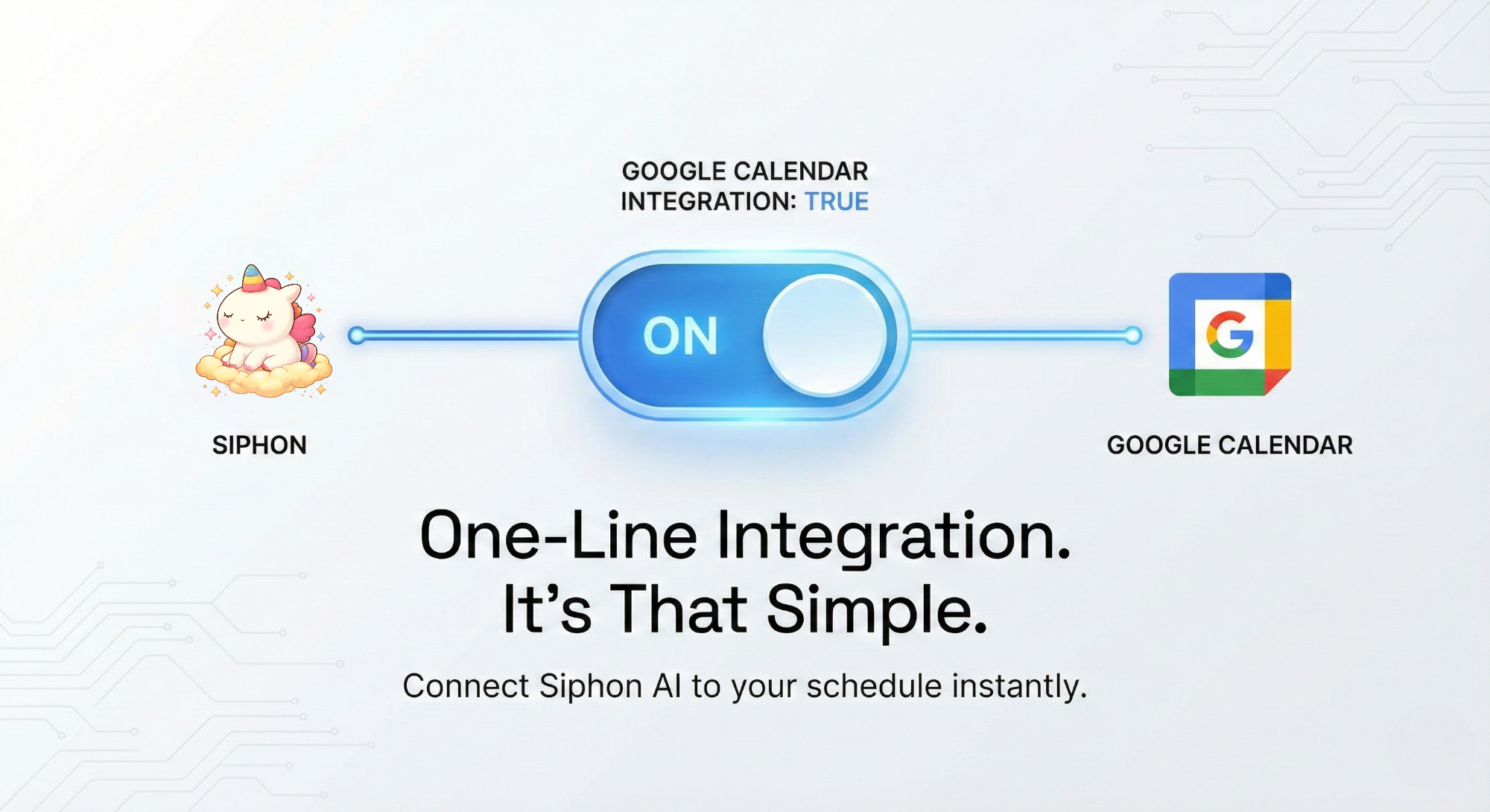 Native Google Calendar Integration in Siphon